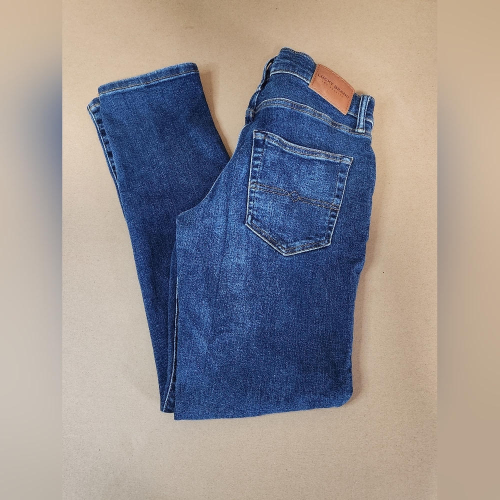 Lucky Brand 223 Straight  Mens Blue Denim Jeans 29x32